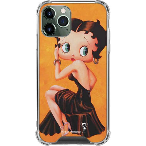 Betty Boop Little Black Dress iPhone 11 Pro Max Clear Case