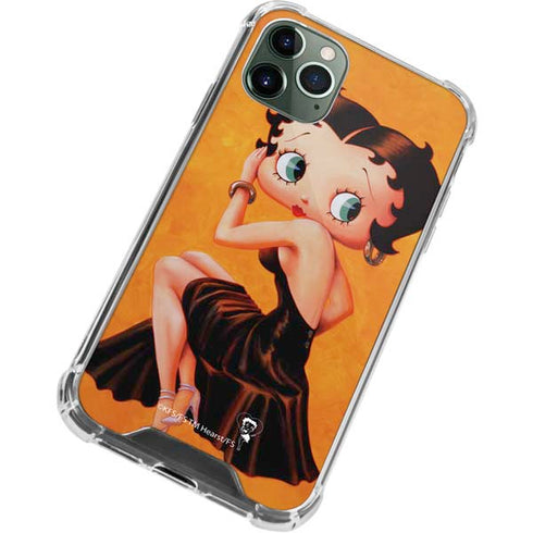 Betty Boop Little Black Dress iPhone 11 Pro Max Clear Case