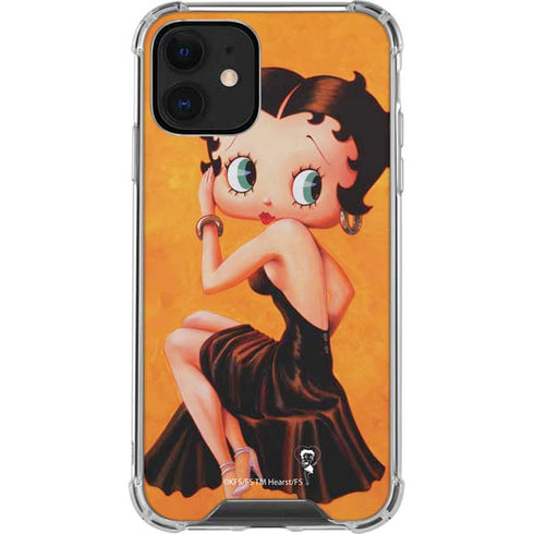 Betty Boop Little Black Dress iPhone 12 Clear Case