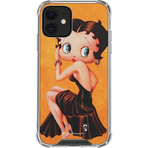 Betty Boop Little Black Dress iPhone 12 Mini Clear Case