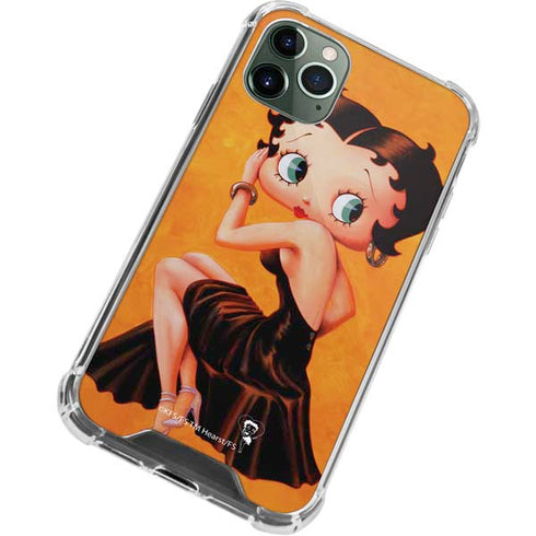 Betty Boop Little Black Dress iPhone 12 Pro Clear Case