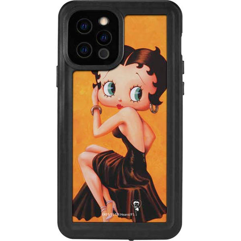 Betty Boop Little Black Dress iPhone 12 Pro Waterproof Case