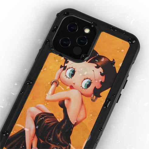 Betty Boop Little Black Dress iPhone 12 Pro Waterproof Case