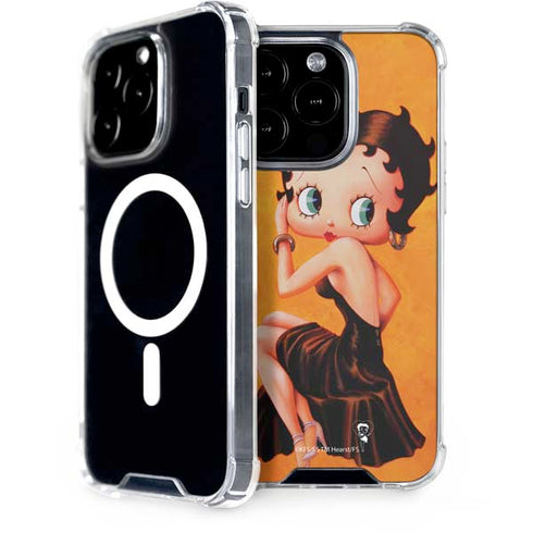 Betty Boop Little Black Dress iPhone 15 Pro MagSafe Case