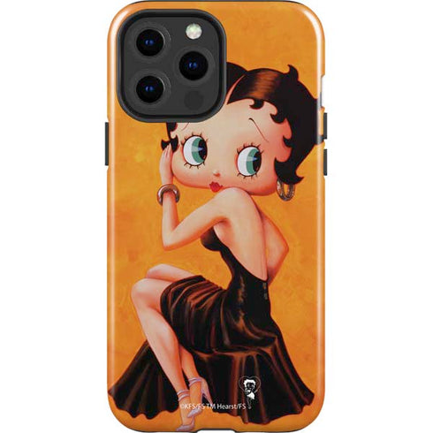 Betty Boop Little Black Dress iPhone 15 Pro Max Impact Case