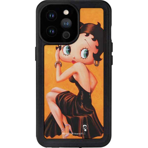 Betty Boop Little Black Dress iPhone 14 Pro Max Waterproof Case