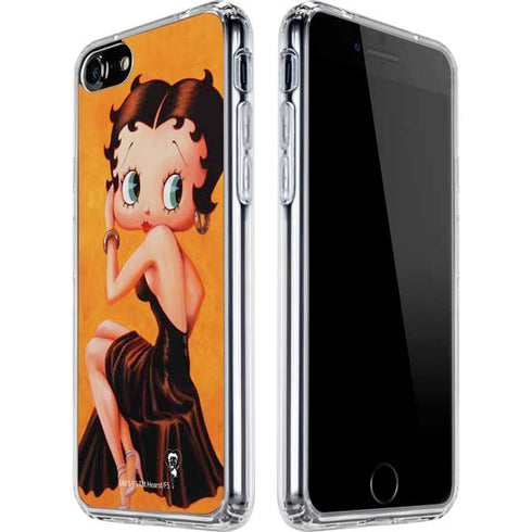 Betty Boop Little Black Dress iPhone SE (2nd & 3rd Gen) Clear Case