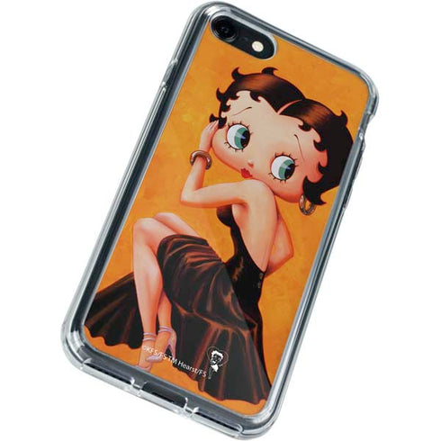 Betty Boop Little Black Dress iPhone SE (2nd & 3rd Gen) Clear Case