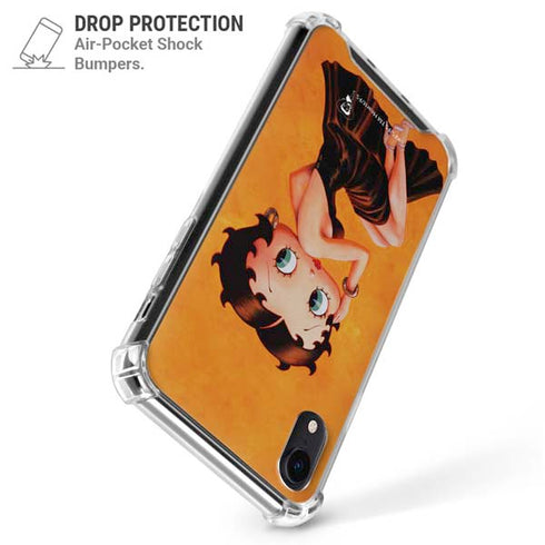 Betty Boop Little Black Dress iPhone XR Clear Case