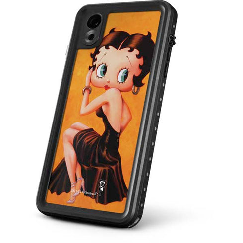 Betty Boop Little Black Dress iPhone XR Waterproof Case