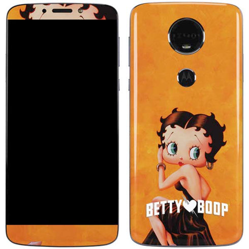 Betty Boop Little Black Dress Moto E5 Plus Skin