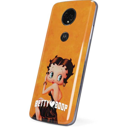 Betty Boop Little Black Dress Moto E5 Plus Skin