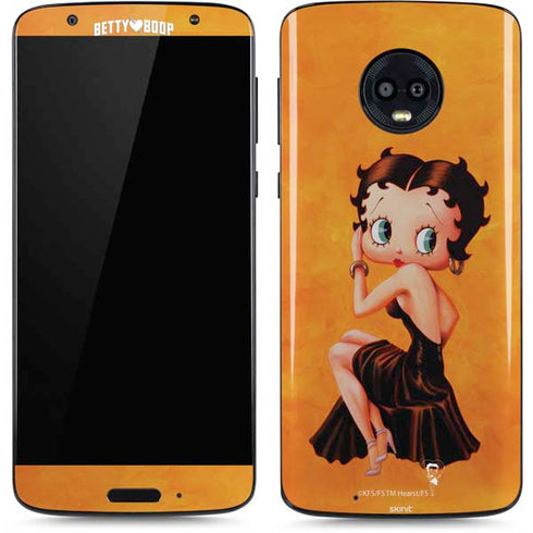 Betty Boop Little Black Dress Moto G6 Skin