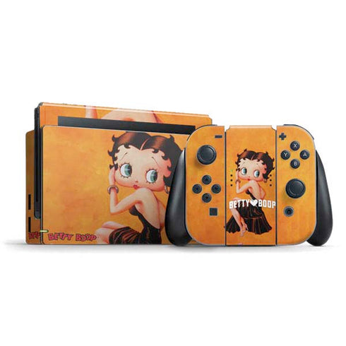 Betty Boop Little Black Dress Nintendo Switch Bundle Skin