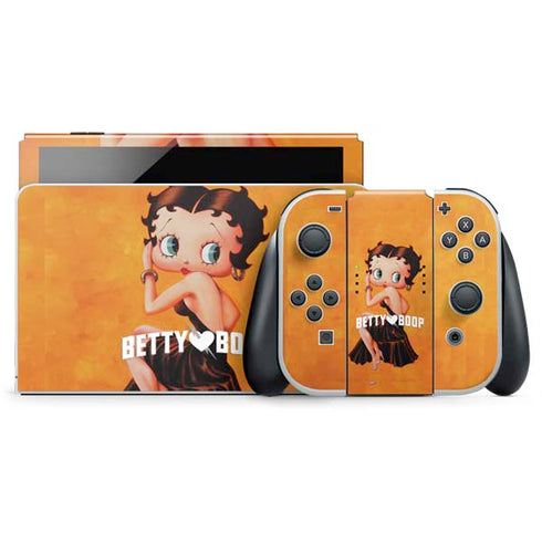 Betty Boop Little Black Dress Nintendo Switch OLED (2021) Skin