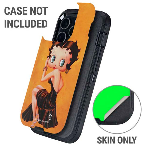 Betty Boop Little Black Dress Otterbox Defender iPhone Skin