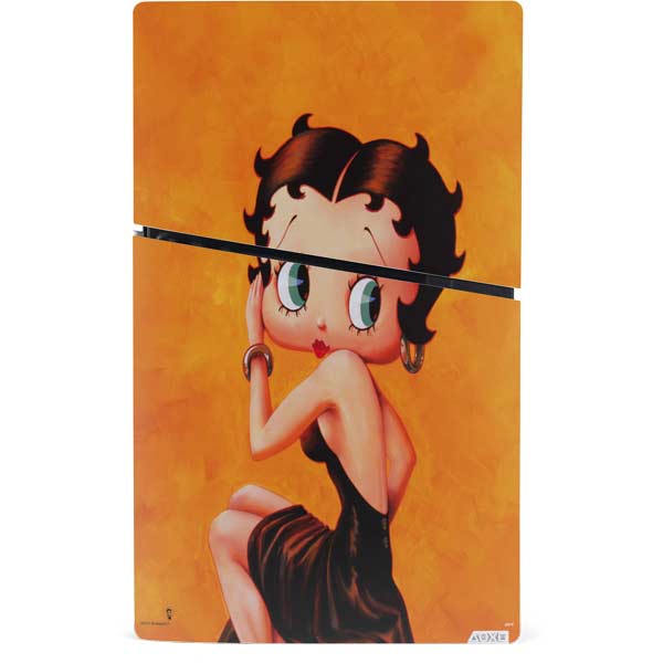 Betty Boop Little Black Dress PS5 Slim Digital Edition Console & Controller  Skins