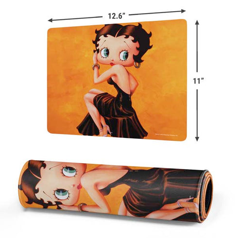 Betty Boop Little Black Dress Gaming Mouse Pad