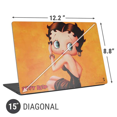 Betty Boop Little Black Dress Universal Laptop 15in (12.2 x 8.8in) Skin