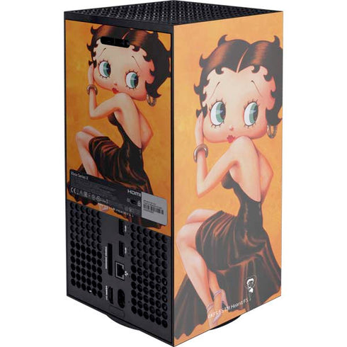 Betty Boop Little Black Dress Xbox Series X Console Skin