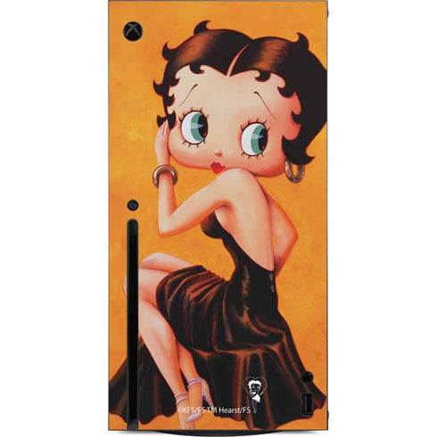 Betty Boop Little Black Dress Xbox Series X Console Skin