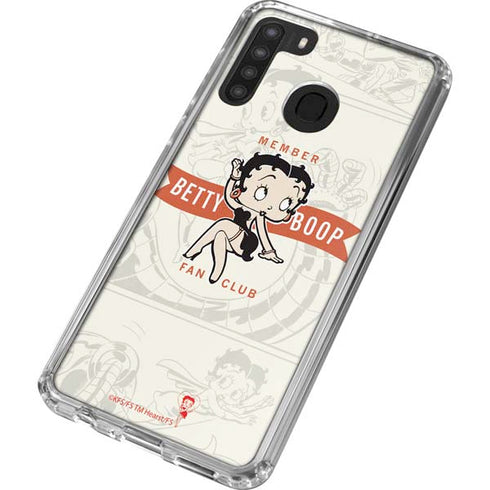 Betty Boop Member Fan Club Galaxy A21 Clear Case