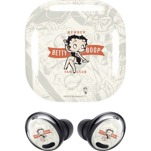 Betty Boop Member Fan Club Galaxy Buds Pro Skin