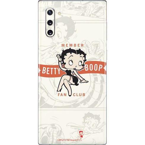 Betty Boop Member Fan Club Galaxy Note 10 Skin