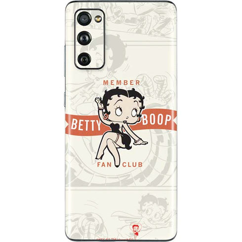 Betty Boop Member Fan Club Galaxy S20 Fan Edition Skin