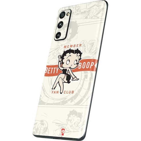 Betty Boop Member Fan Club Galaxy S20 Fan Edition Skin