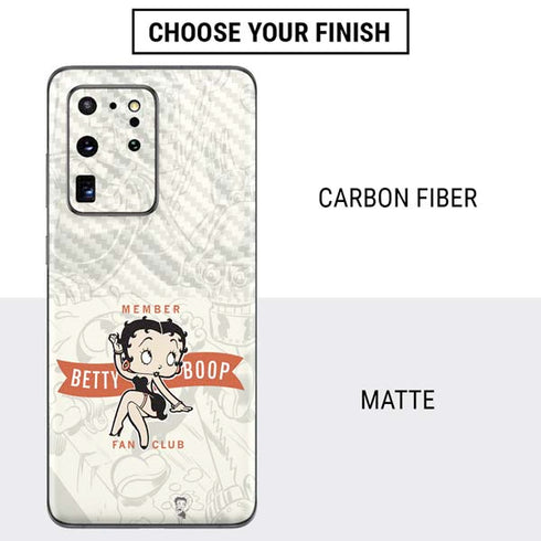 Betty Boop Member Fan Club Galaxy S20 Ultra 5G Skin