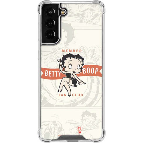 Betty Boop Member Fan Club Galaxy S21 FE Clear Case