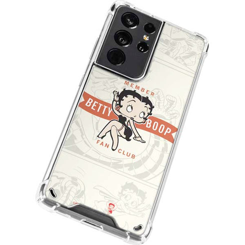 Betty Boop Member Fan Club Galaxy S21 Ultra 5G Clear Case
