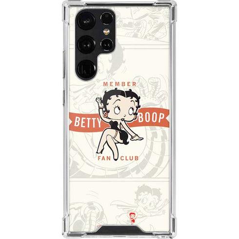 Betty Boop Member Fan Club Galaxy S22 Ultra Clear Case