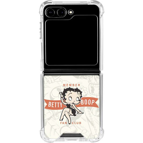 Betty Boop Member Fan Club Galaxy Z Flip5 5G Clear Case