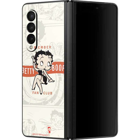 Betty Boop Member Fan Club Galaxy Z Fold3 5G Skin