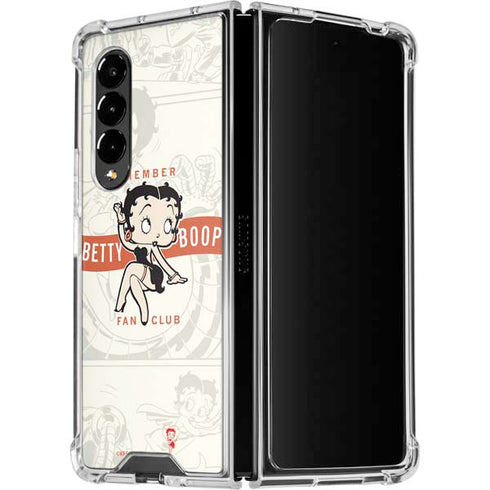 Betty Boop Member Fan Club Galaxy Z Fold4 5G Clear Case