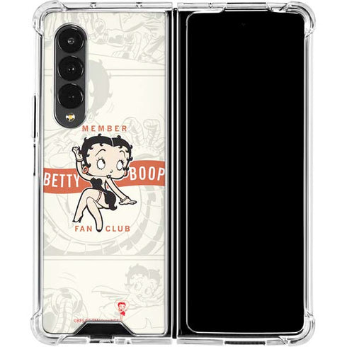 Betty Boop Member Fan Club Galaxy Z Fold4 5G Clear Case