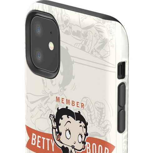Betty Boop Member Fan Club iPhone 11 Impact Case