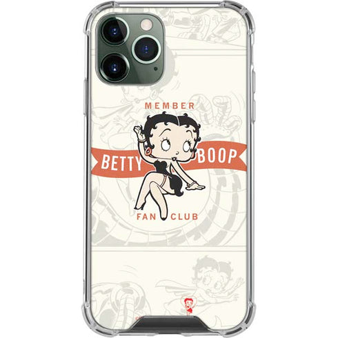 Betty Boop Member Fan Club iPhone 11 Pro Max Clear Case