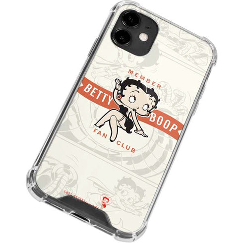 Betty Boop Member Fan Club iPhone 12 Clear Case