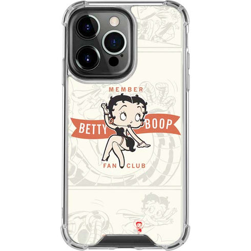 Betty Boop Member Fan Club iPhone 13 Pro Clear Case