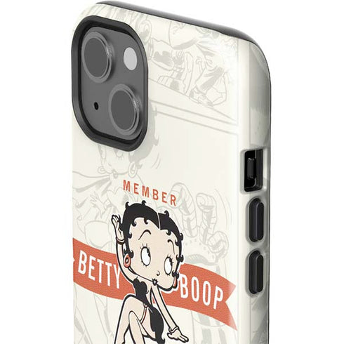 Betty Boop Member Fan Club iPhone 15 Plus Impact Case