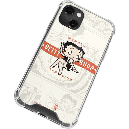 Betty Boop Member Fan Club iPhone 14 Plus Clear Case