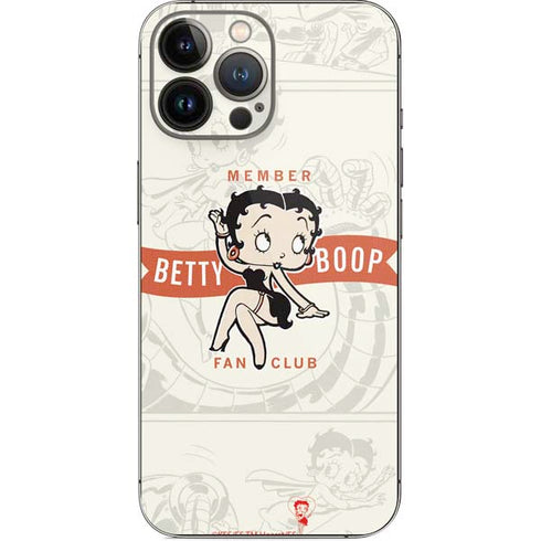 Betty Boop Member Fan Club iPhone 14 Pro Max Skin