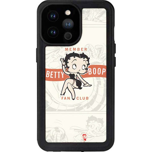 Betty Boop Member Fan Club iPhone 14 Pro Max Waterproof Case