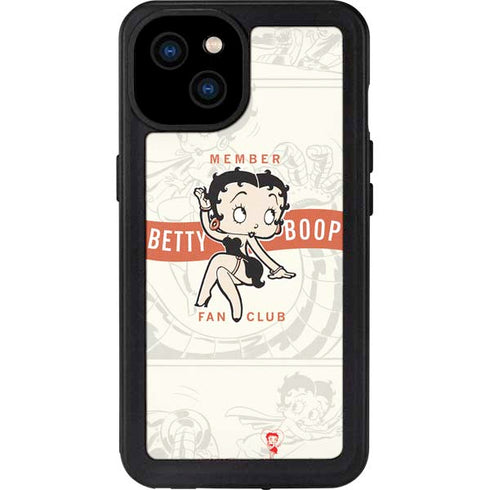 Betty Boop Member Fan Club iPhone 15 Plus Waterproof Case
