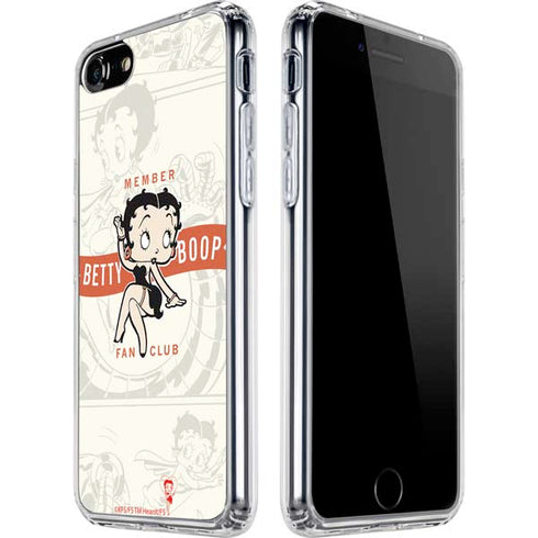 Betty Boop Member Fan Club iPhone SE (2nd & 3rd Gen) Clear Case