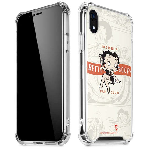 Betty Boop Member Fan Club iPhone XR Clear Case
