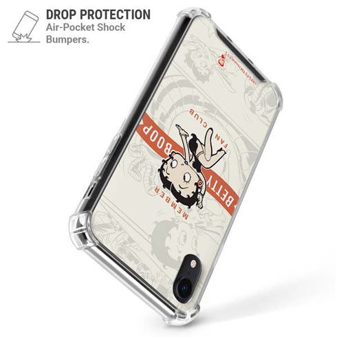 Betty Boop Member Fan Club iPhone XR Clear Case